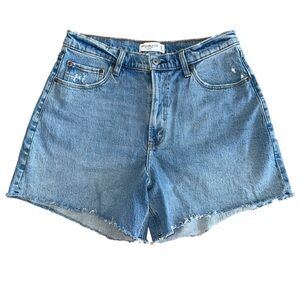 Abercrombie & Fitch The Dad High Rise Short Curve Love Women’s Size 12